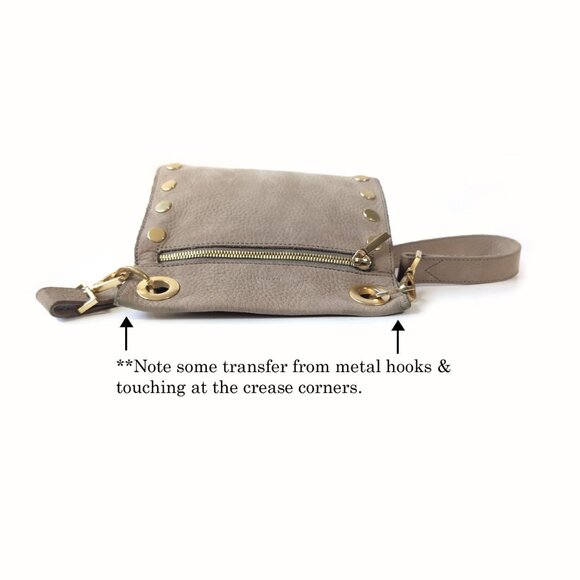 HAMMITT Crossbody 'Tony Small' Handbag Taupe Nubuck Leather Bag - Picture 9 of 13